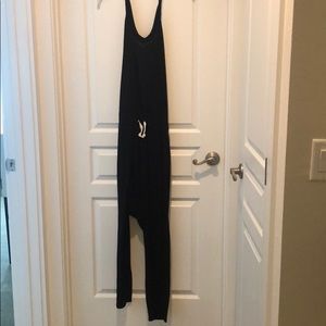 Black free people lounge jumpsuit